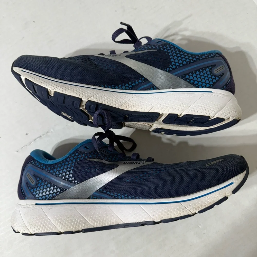 Brooks Ghost 14 Shoes Mens Size 12D Blue Running Cushion Neutral Sneakers - Picture 6 of 13